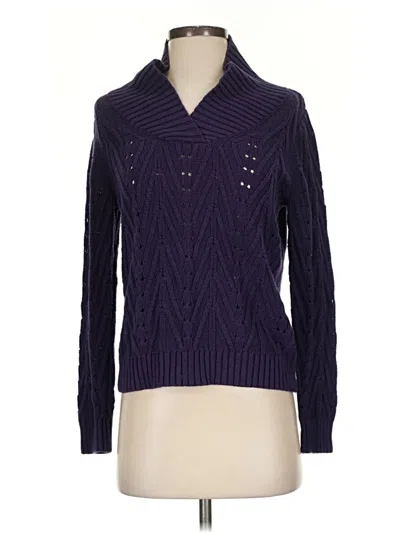 Pre-owned St. John's Bay Pullover Sweater In Purple
