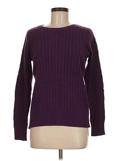 Pre-owned St. John's Bay Pullover Sweater In Purple
