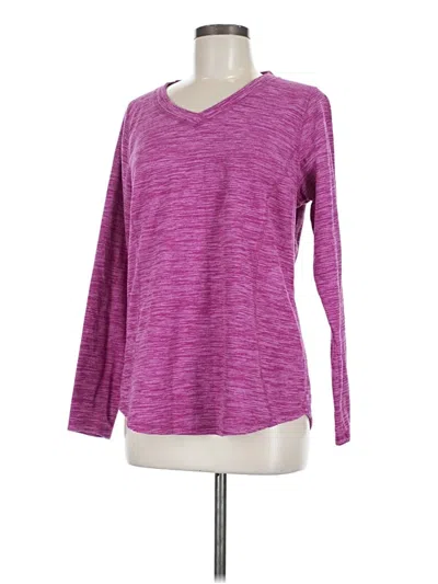 Pre-owned St. John's Bay Pullover Sweater In Purple