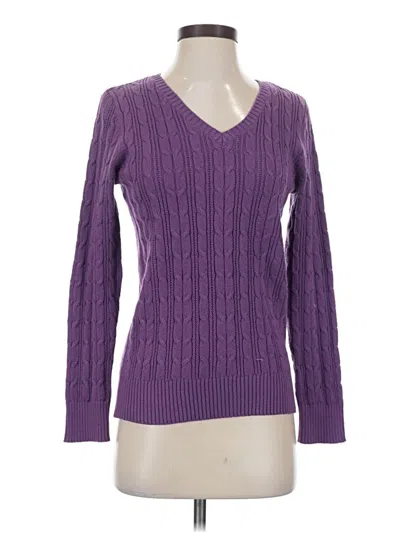 Pre-owned St. John's Bay Pullover Sweater In Purple
