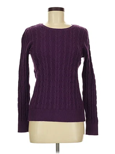 Pre-owned St. John's Bay Pullover Sweater In Purple