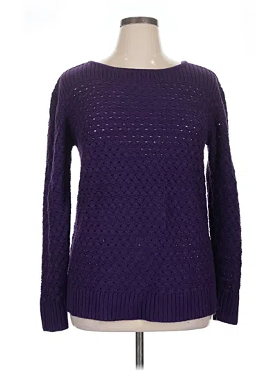 Pre-owned St. John's Bay Pullover Sweater In Purple