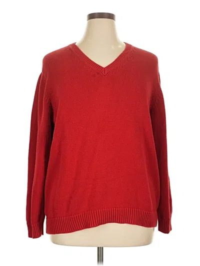 Pre-owned St. John's Bay Pullover Sweater In Red