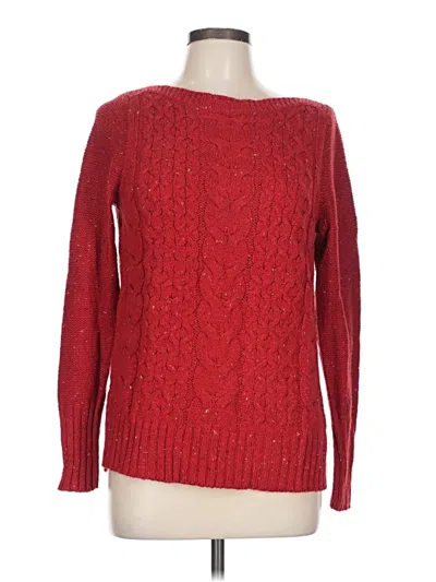 Pre-owned St. John's Bay Pullover Sweater In Red