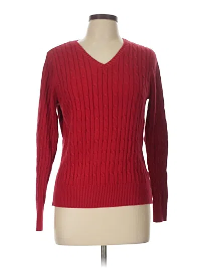 Pre-owned St. John's Bay Pullover Sweater In Red