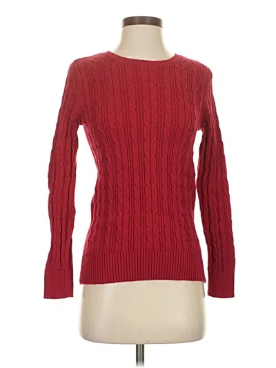Pre-owned St. John's Bay Pullover Sweater In Red