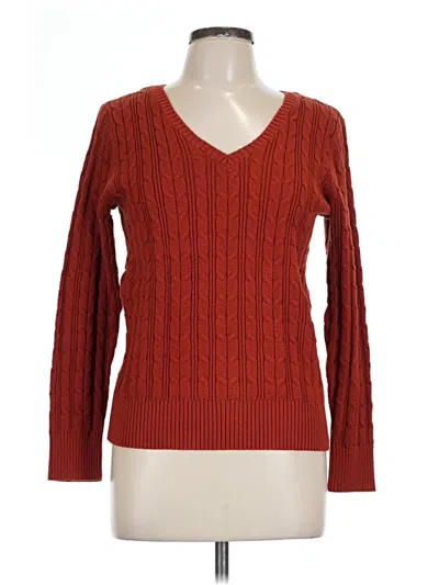 Pre-owned St. John's Bay Pullover Sweater In Red