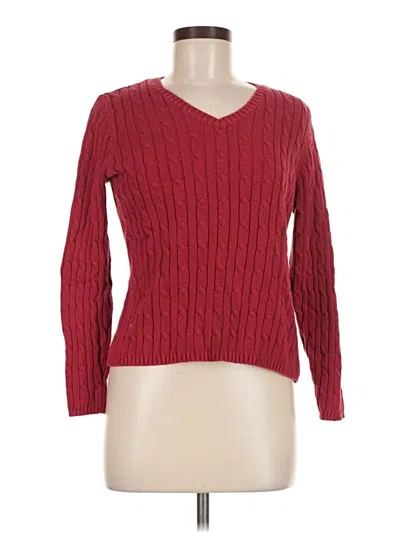 Pre-owned St. John's Bay Pullover Sweater In Red