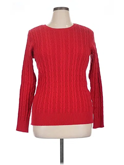 Pre-owned St. John's Bay Pullover Sweater In Red
