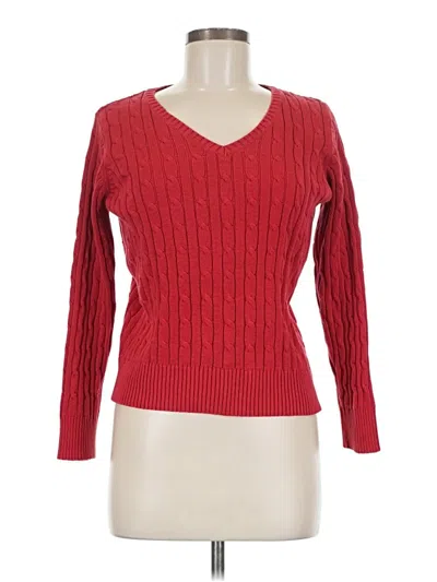 Pre-owned St. John's Bay Pullover Sweater In Red