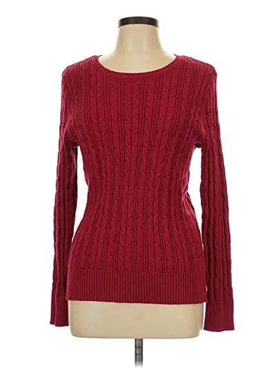Pre-owned St. John's Bay Pullover Sweater In Red