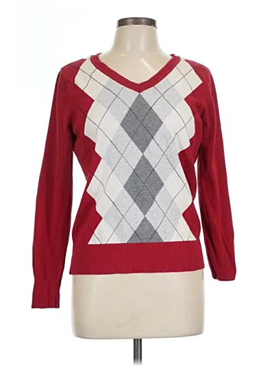 Pre-owned St. John's Bay Pullover Sweater In Red