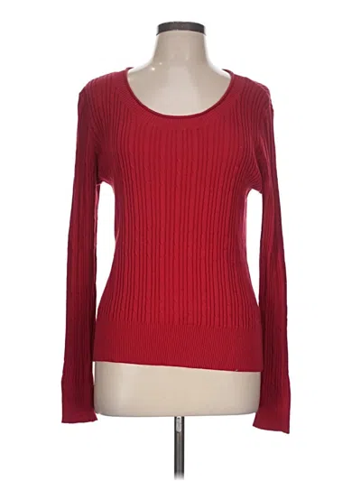 Pre-owned St. John's Bay Pullover Sweater In Red