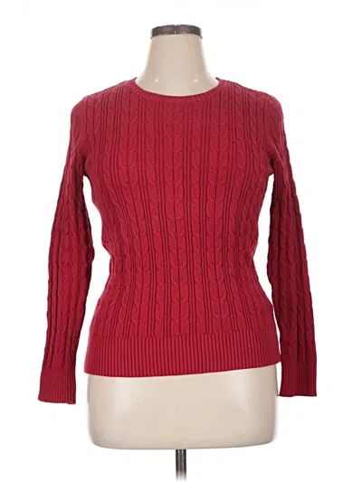 Pre-owned St. John's Bay Pullover Sweater In Red