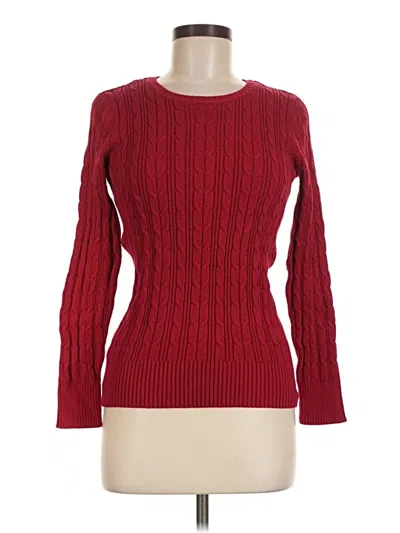 Pre-owned St. John's Bay Pullover Sweater In Red