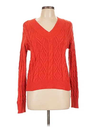 Pre-owned St. John's Bay Pullover Sweater In Red