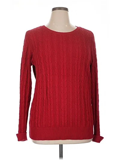 Pre-owned St. John's Bay Pullover Sweater In Red