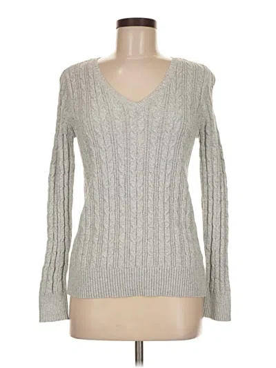 Pre-owned St. John's Bay Pullover Sweater In Silver