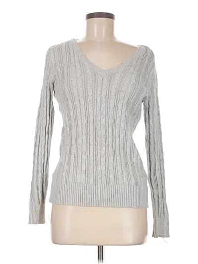 Pre-owned St. John's Bay Pullover Sweater In Silver