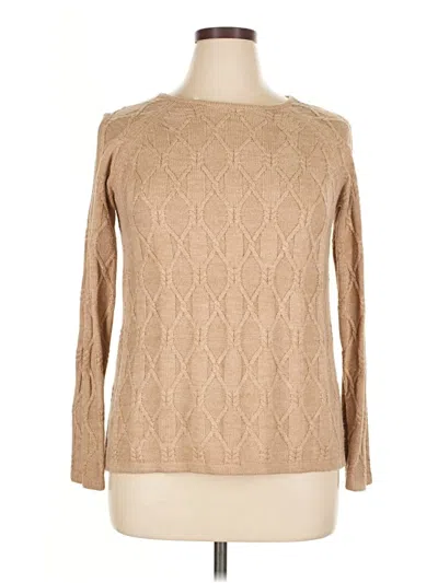 Pre-owned St. John's Bay Pullover Sweater In Tan