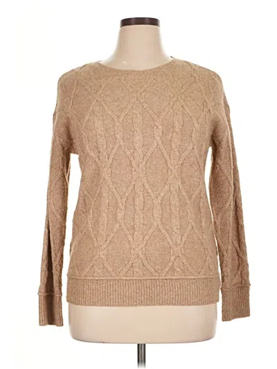 Pre-owned St. John's Bay Pullover Sweater In Tan