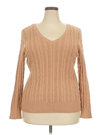 Pre-owned St. John's Bay Pullover Sweater In Tan