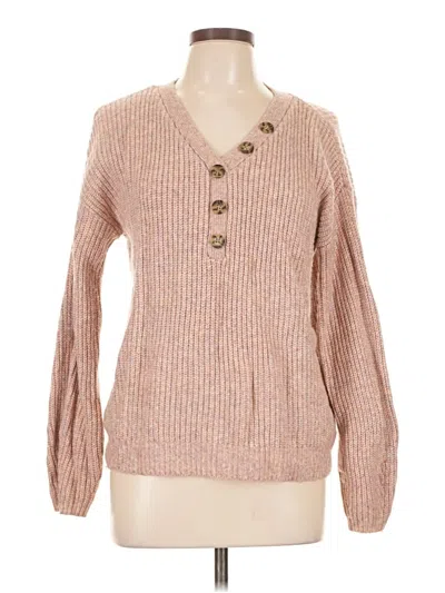 Pre-owned St. John's Bay Pullover Sweater In Tan