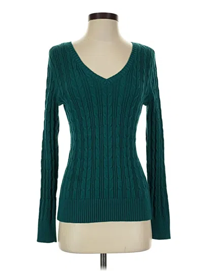 Pre-owned St. John's Bay Pullover Sweater In Teal