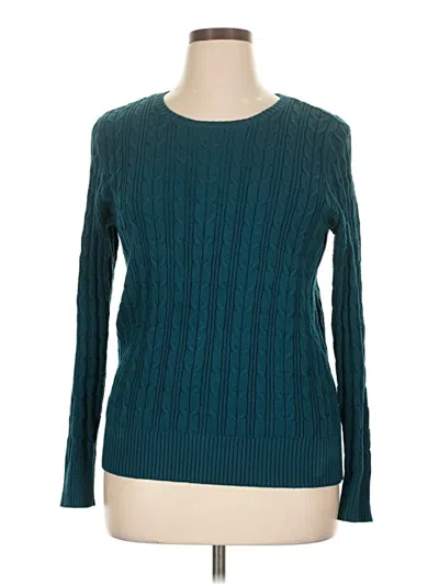 Pre-owned St. John's Bay Pullover Sweater In Teal