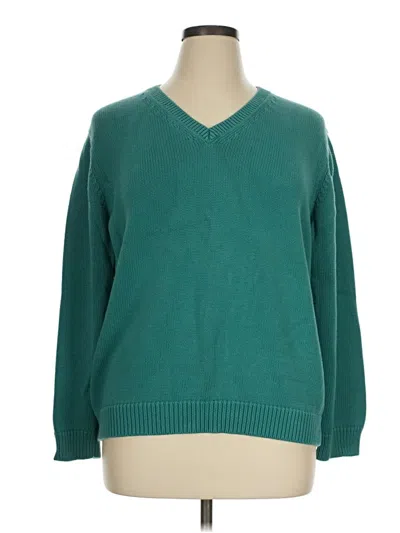 Pre-owned St. John's Bay Pullover Sweater In Teal