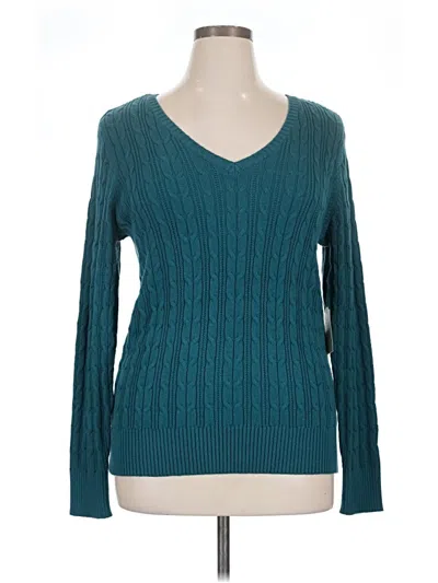 St. John's Bay Pullover Sweater In Teal