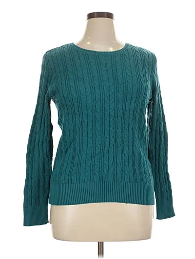 Pre-owned St. John's Bay Pullover Sweater In Teal