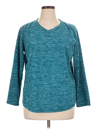 Pre-owned St. John's Bay Pullover Sweater In Teal