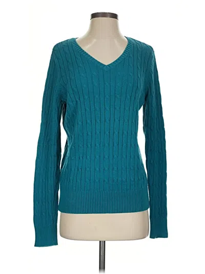 Pre-owned St. John's Bay Pullover Sweater In Teal
