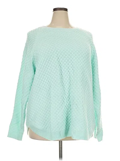 Pre-owned St. John's Bay Pullover Sweater In Teal