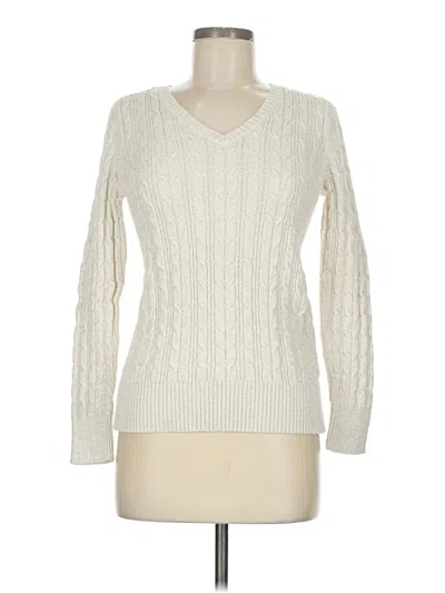 Pre-owned St. John's Bay Pullover Sweater In White