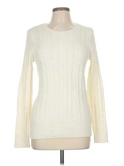 Pre-owned St. John's Bay Pullover Sweater In White