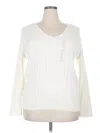 St. John's Bay Pullover Sweater In White