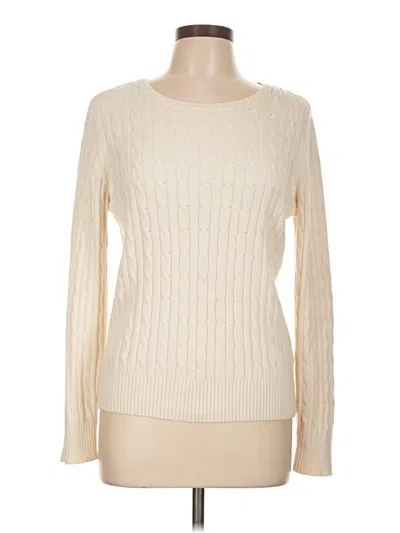 Pre-owned St. John's Bay Pullover Sweater In White