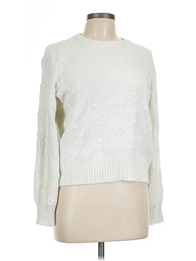 Pre-owned St. John's Bay Pullover Sweater In White