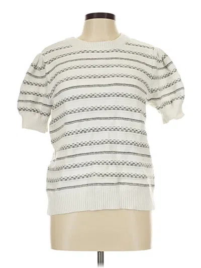 Pre-owned St. John's Bay Pullover Sweater In White