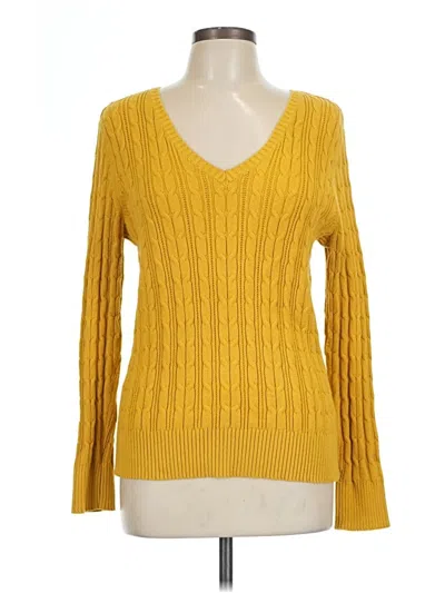 Pre-owned St. John's Bay Pullover Sweater In Yellow