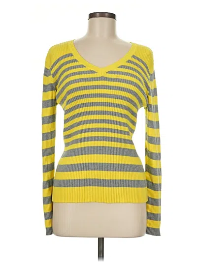 Pre-owned St. John's Bay Pullover Sweater In Yellow