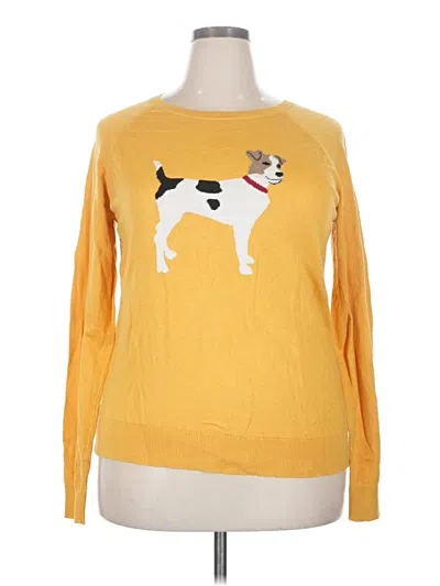Pre-owned St. John's Bay Pullover Sweater In Yellow