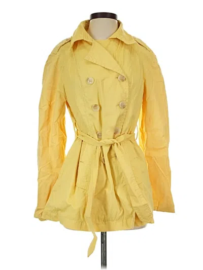 Pre-owned St. John's Bay Raincoat In Yellow
