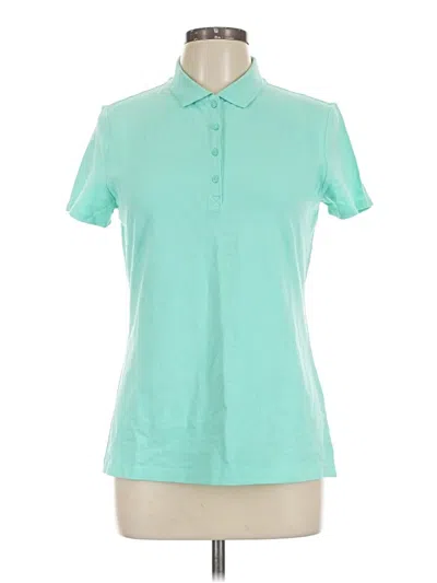 Pre-owned St. John's Bay Short Sleeve Blouse In Teal