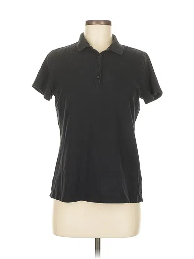 Pre-owned St. John's Bay Short Sleeve Polo Shirt In Black