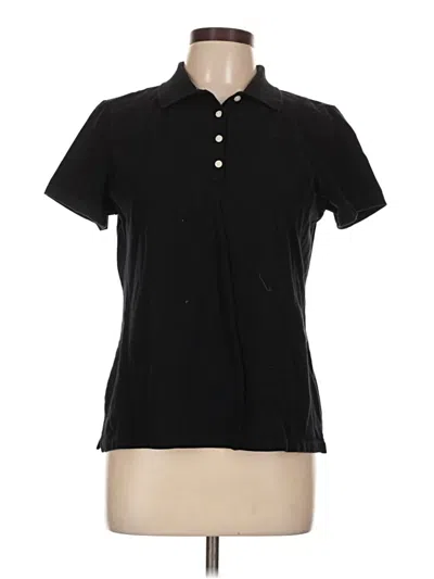 Pre-owned St. John's Bay Short Sleeve Polo Shirt In Black