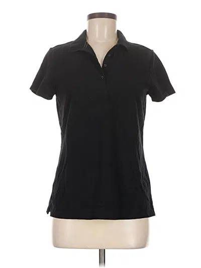 Pre-owned St. John's Bay Short Sleeve Polo Shirt In Black