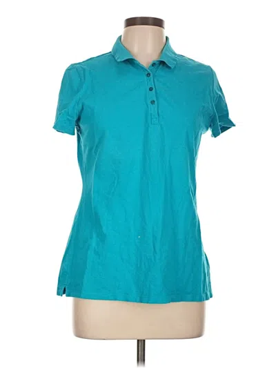 Pre-owned St. John's Bay Short Sleeve Polo Shirt In Blue